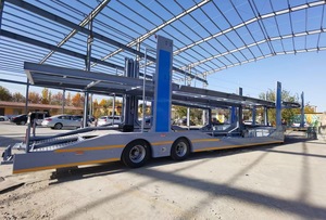 נגרר חצי-טריילר להובלת רכבים עם 2 סרנים, מתלים פנאומטיים, מאושר, מגולוון, נירוסטה - Product Image 2