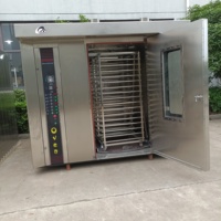 Oven putar udara panas 16/32/64, oven besar, oven roti Prancis, oven semprot roti Eropa, mesin pembuat roti
