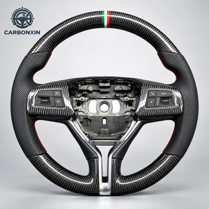 Volante Deportivo Personalizado de Fibra de Carbono y Cuero con LED para Maserati Ghibli Levante Granturismo Quattroporte 2014-2018 - Product Image 4