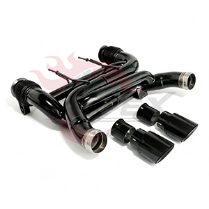 Kit d'échappement complet droit noir Vortex SS304 avec collecteur et silencieux pour McLaren 720S 765LT 4.0T V8 2017-2023 – Kits de tuning à montage direct - Product Image 2