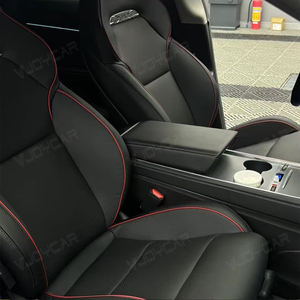 เบาะนั่งสปอร์ตระบายอากาศสุดหรูรุ่นใหม่ล่าสุดสำหรับรถยนต์เทสล่า รุ่น <span class=keywords><strong>3</strong></span> และ Y พร้อมระบบทำความร้อนและความเย็น เบาะแบบเจาะรู อัตราส่วน 1:1 สไตล์ประสิทธิภาพสูง - Product Image 6