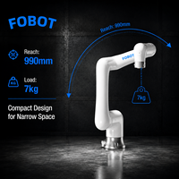Robot collaboratif FOBOT MB07CP-990, charge utile de 7 kg, portée de 990 mm, précision de 0,04 mm, IP67, 6 axes, pour solutions d'automatisation industrielle