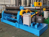 Machine à rouler les plaques métalliques en acier inoxydable et carbone à 3 rouleaux mécaniques W11
