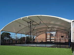 Estructura <span class=keywords><strong>de</strong></span> Tela Tensada Prefabricada, Cubierta para <span class=keywords><strong>Cancha</strong></span> Deportiva, Membrana <span class=keywords><strong>de</strong></span> Acero para Techo, para <span class=keywords><strong>Cancha</strong></span> <span class=keywords><strong>de</strong></span> Pádel/Baloncesto al Aire Libre - Product Image 5