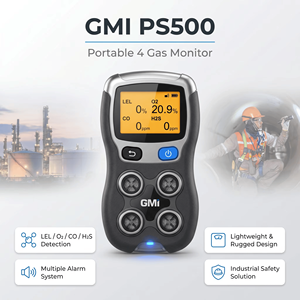 Détecteur de gaz personnel portable GMI PS200 PS500 avec 4 capteurs de gaz pour la détection de la sécurité des gaz et du pétrole - Product Image 6