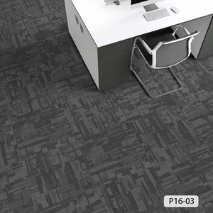 Dalles de moquette écologiques de luxe 100% PP 67*67cm Carrés Utilisation commerciale OEM Bureau & Hôtel Fournisseur direct d'usine - Product Image 3