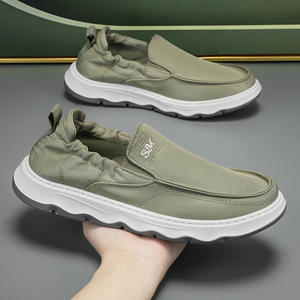 Gran oferta de zapatos informales de lona para hombre, zapatos de tela tradicionales de Beijing, zapatos para caminar - Product Image 4