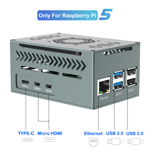 第五代覆盆子皮铝合金冷却外壳4010 PWM风扇铜电脑零件增强性能 - Product Image 2