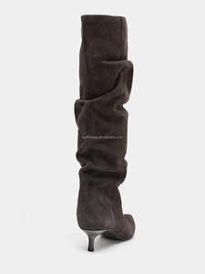 <span class=keywords><strong>Bottes</strong></span> en cuir de veau lisse de qualité supérieure, <span class=keywords><strong>bottes</strong></span> en <span class=keywords><strong>daim</strong></span> <span class=keywords><strong>chocolat</strong></span> de qualité supérieure, <span class=keywords><strong>bottes</strong></span> à enfiler, hauteur genou, <span class=keywords><strong>bottes</strong></span> en cuir de luxe pour femmes, <span class=keywords><strong>bottes</strong></span> en <span class=keywords><strong>daim</strong></span> plissées, <span class=keywords><strong>bottes</strong></span> western - Product Image 4