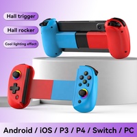 Joystick Portátil Inalámbrico, Controlador de Juegos con Sensor Hall de Seis Ejes, Joystick con Gatillo Hall Bluetooth para Android y PC