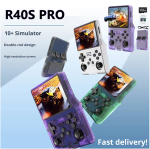 Máy chơi game cầm tay cổ điển màu trắng R40Spro, máy chơi game retro di động, máy chơi game bỏ túi, màn hình màu 3.5 inch, pin 2500mAh - Product Image 2