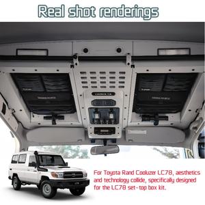 ชุดอุปกรณ์ตกแต่งภายในระดับพรีเมียมสีดำสำหรับ<span class=keywords><strong>รถ</strong></span>ยนต์ LC78 Fuming Samurai ปี 2007-2025 พร้อมระบบควบคุมหลังคาแบบรวม วัสดุ ABS - Product Image 2