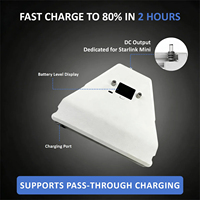 Batterie externe portable 99Wh pour Starlink Mini, station d'alimentation bidirectionnelle USB-C PD à clipser avec écran LCD