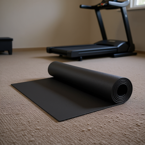 Tapete para Caminadora de 1/4 de Pulgada de Grosor, 30 x 72 Pulgadas, Tapete Protector de Goma para Piso y Alfombra para Equipos de Ejercicio - Product Image 2