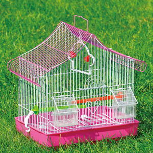 Piège à oiseaux en fil de fer métallique personnalisable, cage avec poignée et plateau amovible, design de cage à oiseaux, 50 unités - Product Image 3