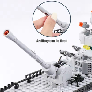 Bộ đồ chơi lắp ráp mô hình tàu chiế<span class=keywords><strong>n</strong></span> khu trục tỷ lệ 1:1 bằng nhựa ABS 1560 chi tiết, đồ chơi giáo dục tự lắp ráp, trang trí unisex - Product Image 4