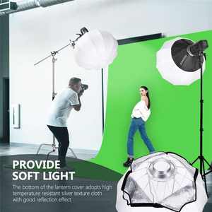 Diffuseur de boîte à lumière douce Neewer Globe Lantern 80 cm pour Neewer CB60 CB100 CB150, Aputure 300D II 120D, <span class=keywords><strong>Godox</strong></span> <span class=keywords><strong>SL</strong></span>-<span class=keywords><strong>60W</strong></span> SL150W II FV150 VL150 - Product Image 6