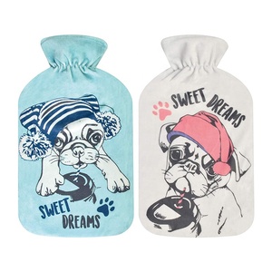 2l Fleece sicher lange Zeit Erwärmung vielfältige Gummi Heißwasser beutel Wärm flasche günstigen Preis Abdeckung - Product Image 2