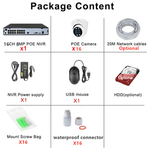 Jianvision nhà văn phòng giám sát Hệ thống 5MP 16-kênh Dome <span class=keywords><strong>IP</strong></span> <span class=keywords><strong>camera</strong></span> với CMOS cảm biến NVR dữ liệu lưu trữ tùy chọn - Product Image 6