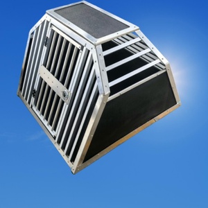 HR Lightweight Aluminum Dog <b>Crate</b> Lockable Design Welded Seams Powder Coated Finish Easy Installation Waterproof Feature - Product Image 1