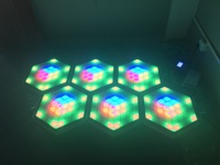 Hersteller LEDJ Ru Bix RGB 3D Panel Tragbar Leuchten Sechs kant platte Interaktive LED-Tanzfläche