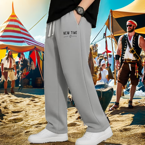 Pantalones Pirata Ligeros de Lino/Algodón Estampados para Hombre, Disfraz Gótico Medieval Renacentista, Talla Grande 3XL - Product Image 2