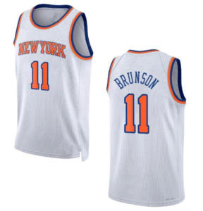 Maillots de basket-ball Jalen Brunson New York 11 des <span class=keywords><strong>Knicks</strong></span> 2026 en gros – Maillots de sport de basket-ball américains cousus – Hauts de course - Product Image 2