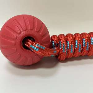 Balle de dressage pour chien de grande taille, 9 cm, en EVA, rouge, durable, mignonne et moderne, pour l'intérieur et l'extérieur, jouet interactif à mâcher pour animaux de compagnie - Product Image 4