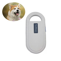 Lector de Microchip RFID para Animales, Plástico Blanco, 134.2kHz, Portátil, USB, Escáner de Etiquetas para Orejas, ISO11784/5, 5 Horas de Duración de la Batería