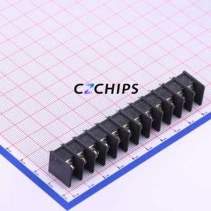 WJ25C-B-7.62-12P Barrier Terminal Block Through hole Component (THT),P=7.62mm Connector Two Sides 7.62mm 1x12P Straight Pin - Product Image 1