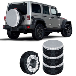 Housse de protection de <span class=keywords><strong>roue</strong></span> de secours en polyester pour <span class=keywords><strong>voiture</strong></span>, sac fourre-tout, accessoires de <span class=keywords><strong>voiture</strong></span>, 1 pièce - Product Image 2