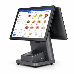 Terminal POS Táctil de Doble Pantalla de 15.6 Pulgadas con Impresora Térmica Integrada de 58 mm para Comercio Minorista, Restaurantes y Cafeterías - Product Image 1