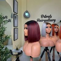 Peluca Bob con Cierre de Encaje HD 5x5 sin Pegamento, Doble Trama, Lisa, de Cabello Humano, Proveedores de Pelucas Frontales de Encaje al por Mayor, Pelucas de Cabello Vietnamita Virgen