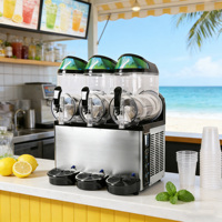 Machine à smoothies et margaritas, machine à boissons glacées, machine à slush commerciale à trois bacs