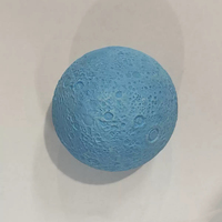 Bouteille diffuseur à roseaux en verre transparent vide de 80 ml avec bouchon planète en gypse, emballage complet, logo personnalisé et couleur du bouchon planète