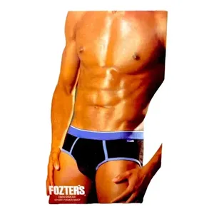 Calzoncillos Boxer para Hombre Fozter, Negros, de Algodón y Elastano, Corte Medio, Transpirables, Diseño Liso, Talla Adulto XL - Product Image 4