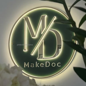 Publicidad de metal negro para exteriores, corte por láser para interiores, letrero acrílico retroiluminado personalizado, logotipo LED, tienda, salón - Product Image 5