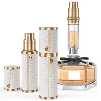 5ml De Luxe En Cuir Atomiseur De Parfum Rechargeable Voyage Vaporisateur Portable Mini Recyclable Cosmétique Distributeur De Parfum