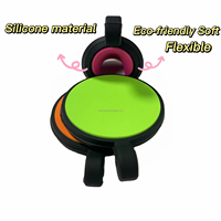 OKSILICONE Laser Qr Code Runde Silikon Haustier ID Tags Personal isierte Erkennungs marken Benutzer definierte Gravierte Silikon ID Name Hunde marke