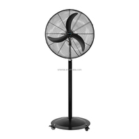 Ventilateur électrique sur roulettes, facile à déplacer, vente chaude, ventilateur sur pied industriel pour usage en usine