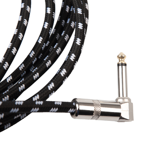 NAOMI Gitar Kabel <span class=keywords><strong>Jack</strong></span> 3M Listrik TS Sudut Kanan Lurus untuk Gitar Listrik Bass Instrumen Gitar - Product Image 4