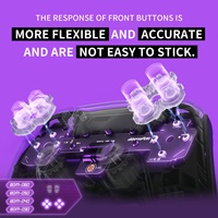 EXtremeRate Kit de boutons tactiles personnalisés D-pad, boutons d'action et boutons de clic souris pour manette PS5 BDM-030/040/050