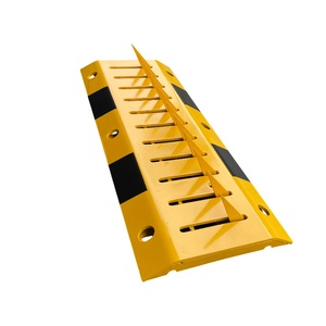 Bloqueador de Neumáticos con Púas Amarillas, Reductor de Velocidad Unidireccional, Barrera Metálica para Carreteras, <span class=keywords><strong>Asesino</strong></span> de Neumáticos con Púas, Acero Q235, 10-15 mph - Product Image 1