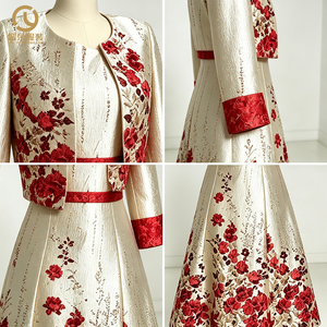 Nouvelle <span class=keywords><strong>Robe</strong></span> de Cérémonie Vintage Élégante pour Femmes Grandes Tailles, Style Princesse, Vêtement Formel Tissé en Mousseline de Soie, Style Turc, Infroissable - Product Image 4