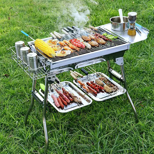 Tốt Nhất Bán Ngoài Trời Xách Tay Gấp Dày Than Nướng BBQ Với Thép Không Gỉ Lưới Trong Giá Rẻ Nhất Giá - Product Image 2