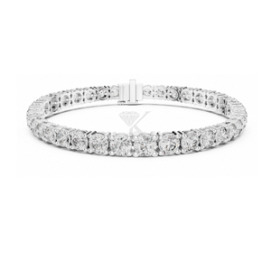 4 Prong Round Cut Lab Grown Diamond Tennis <b>Bracelet</b> In <b>Solid</b> Gold Luxury Minimalist Elegant Unisex Jewelry Perfect <b>Bracelet</b> - Product Image 3