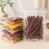 Sacs Ziplock Entièrement Transparents à Fond Plat, Haute Clarté, pour Présentation et Rangement de Biscuits, Herbes, Bonbons, Thé - Vente en Gros