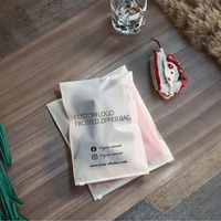 Sacs d'emballage en plastique givré avec fermeture éclair réutilisable, logo imprimé personnalisé, mat, en polyéthylène, pour vêtements