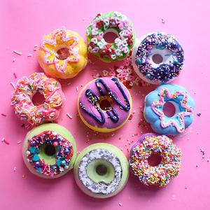 Juego de regalo de bombas de baño de etiqueta privada personalizado todo tipo de comida pastel forma bombas de baño juego de regalo para niños - Product Image 1