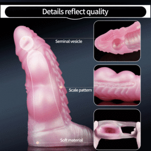 YOCY Langer Großer Penis-Extender Penishülle Hohlnodiger Dildo zur Verzögerung der Ejakulation Penisvergrößerung Penis-Extender Kondom - Product Image 4